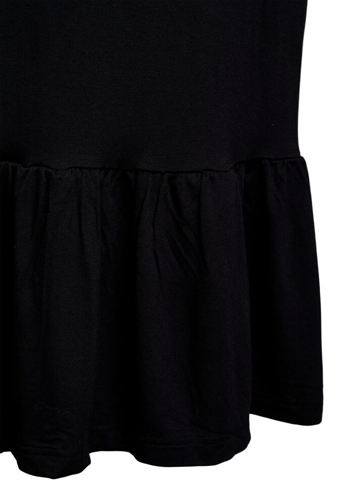 Robes de plage en viscose à bretelles tressées, Noir, Packshot image number 3