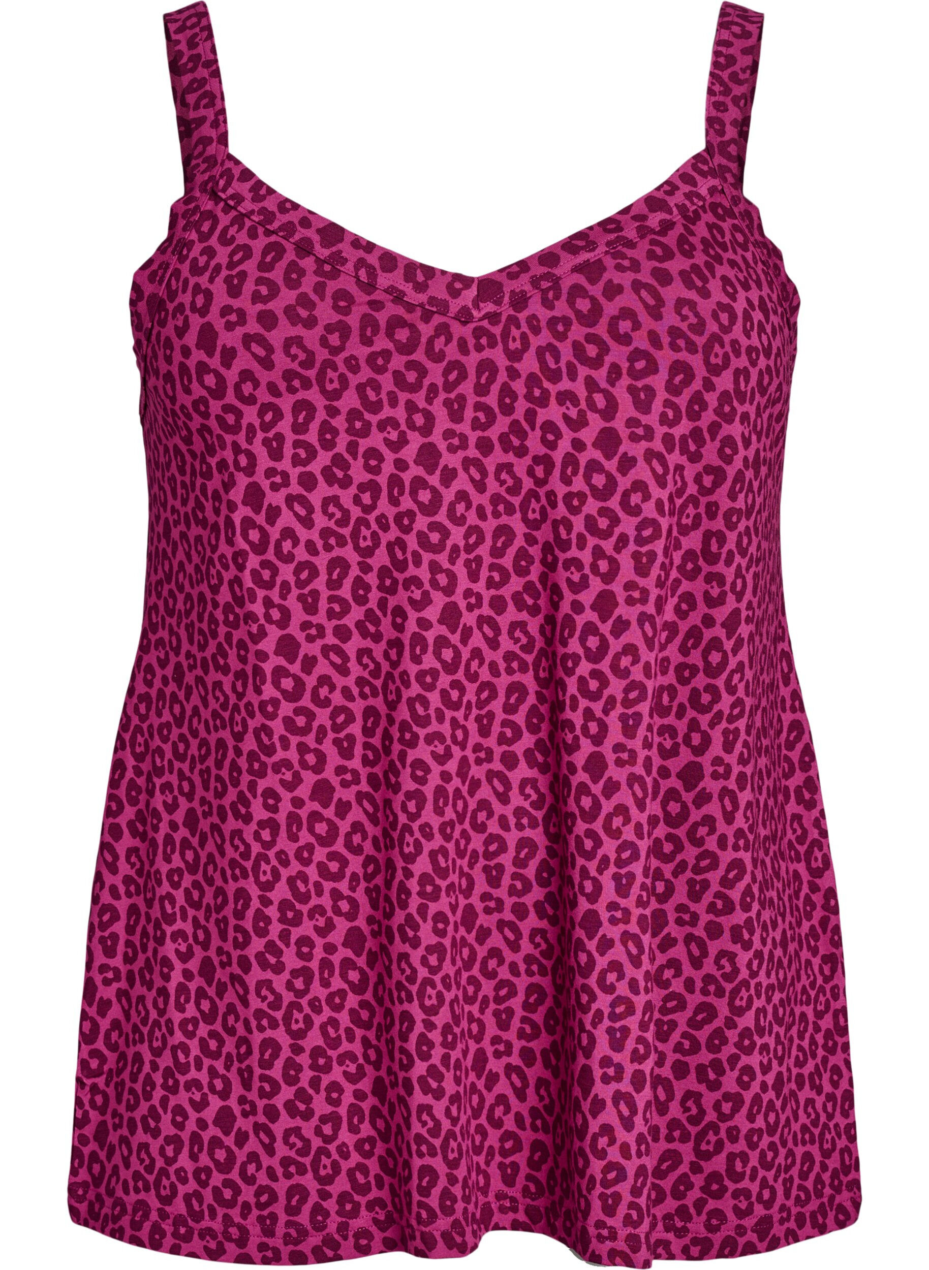 Nachthemd mit Tr&auml;gern und V-Ausschnitt