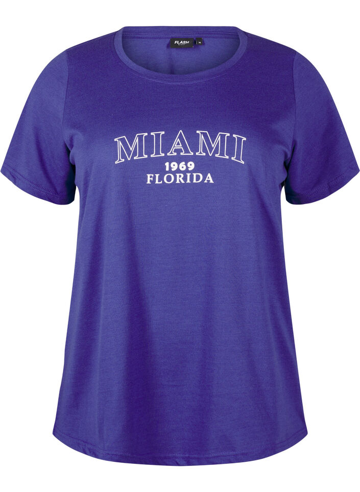 FLASH - T-shirt avec motif, Royal Blue Miami, Packshot image number 0