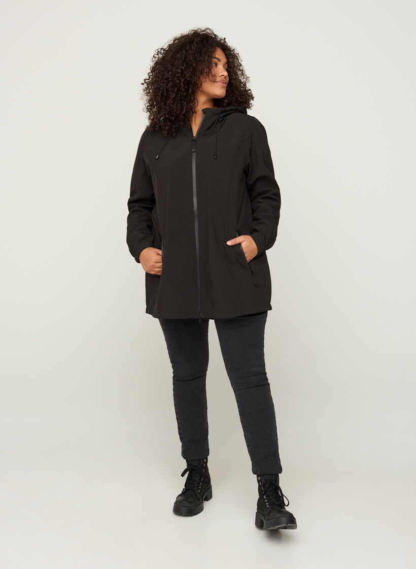 Softshelljacke, Black, Model image number 5