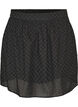Jupe courte en broderie anglaise avec ceinture &eacute;lastique, Noir, Packshot image number 0