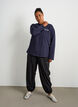 Pantalon d'entra&icirc;nement avec jambes ballon, Noir, Model image number 0