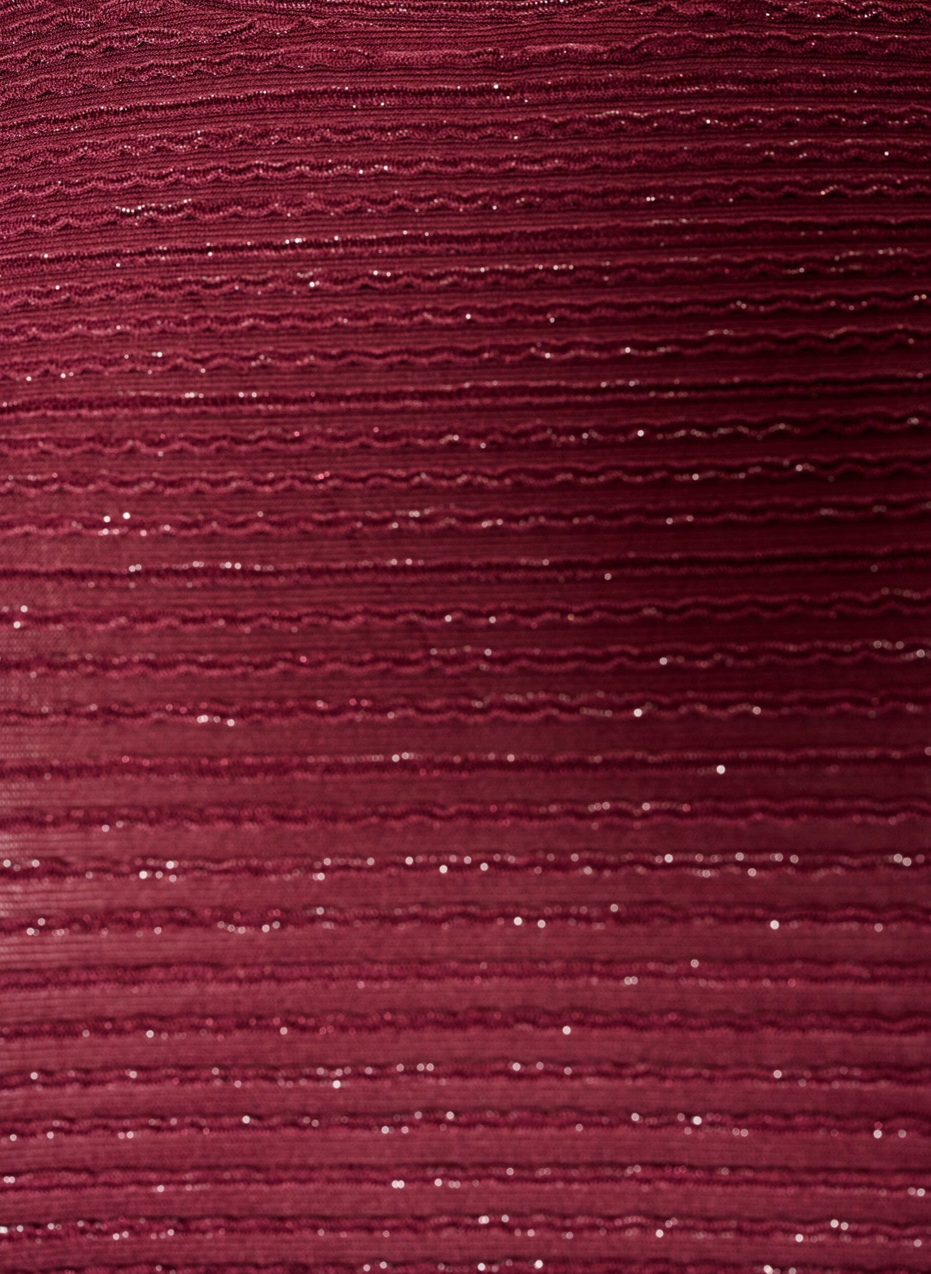 ZizziBluse mit Struktur und Glitzer, Rot, Packshot image number 2