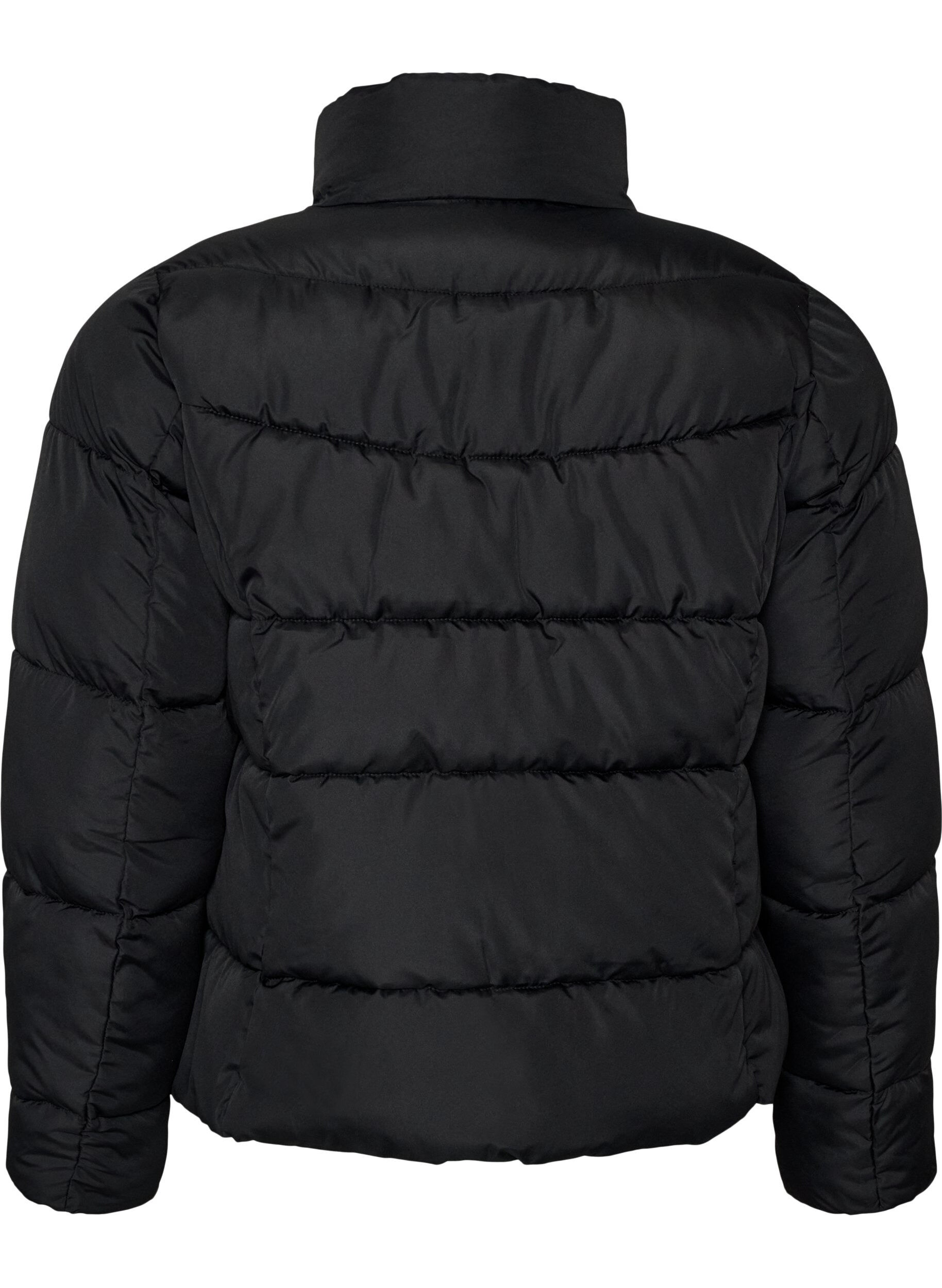 ZizziDoudoune courte avec col montant, Noir, Packshot image number 1