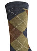 Lot de 2 paires de chaussettes &agrave; motif arlequin, Marron, Packshot image number 3