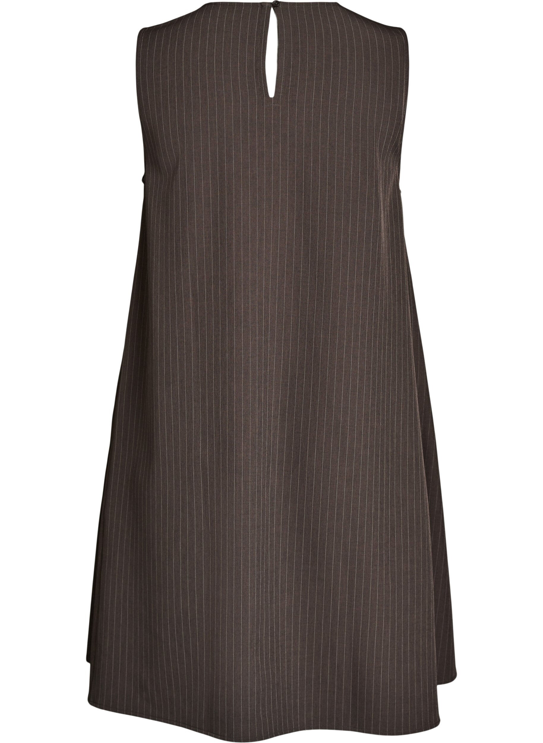 ZizziRobe coupe &eacute;vas&eacute;e sans manches &agrave; fines rayures, Marron, Packshot image number 1