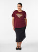 T-shirt imprim&eacute;, Bordeaux, Model image number 1