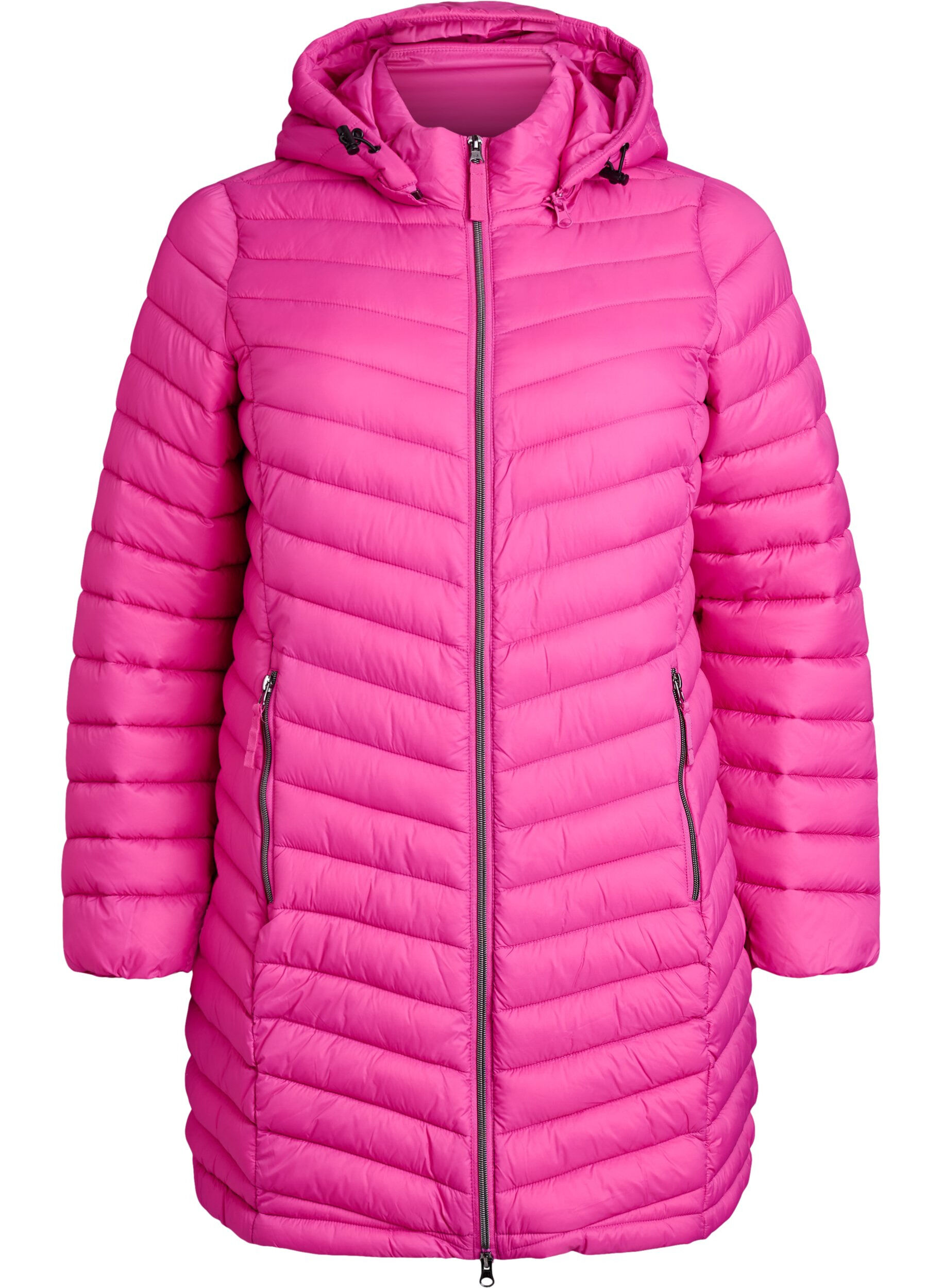 ZizziVeste l&eacute;g&egrave;re avec poches et capuche amovible., Rose, Packshot image number 0