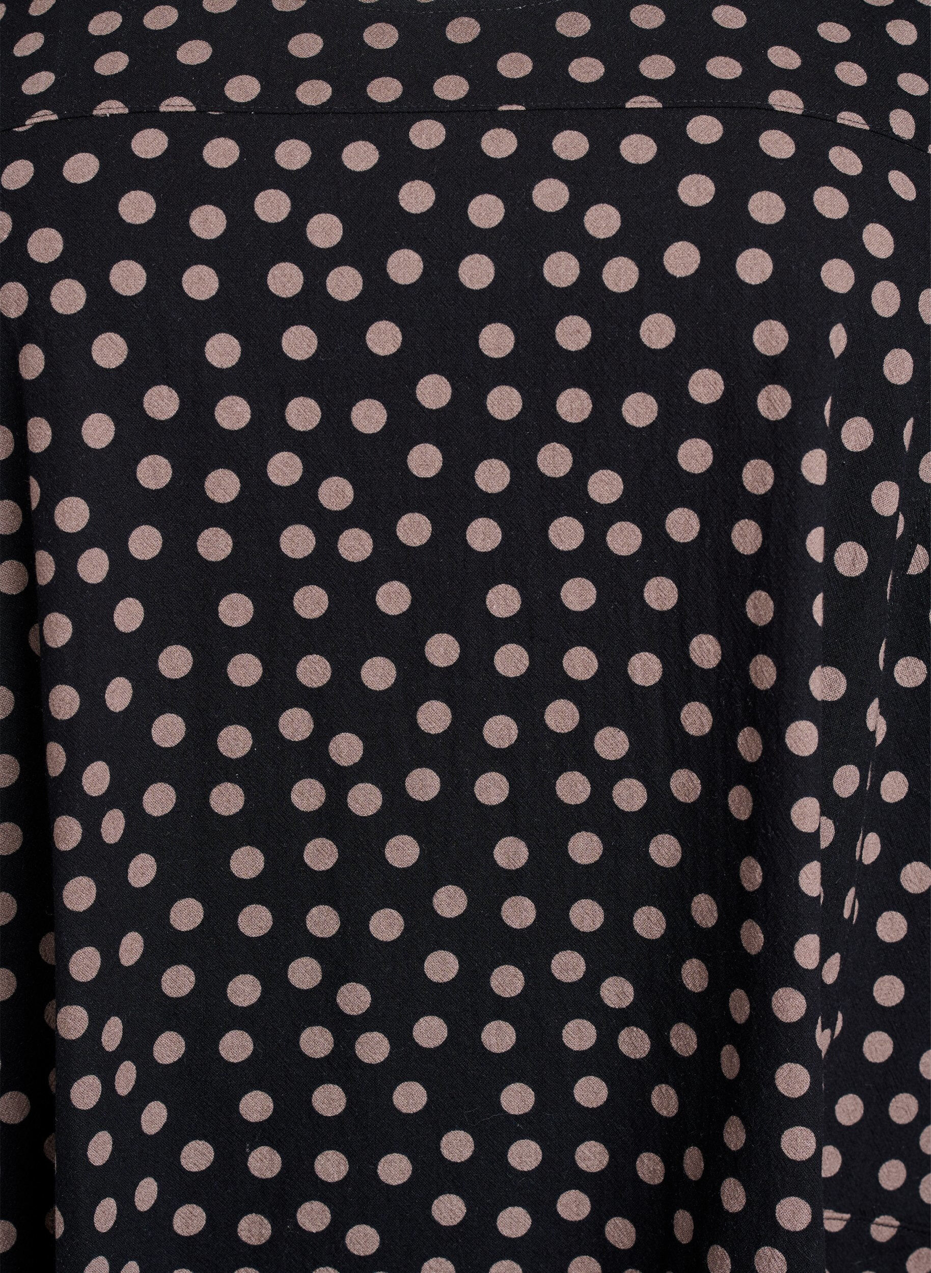 Zizzi Robe en coton imprim&eacute; &agrave; manches courtes, Marron, Packshot image number 2