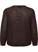 Strickbluse mit strukturiertem Lochmuster, Braun, Packshot image number 1