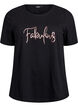 T-Shirt mit Print, Schwarz, Packshot image number 0