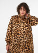 Robe &agrave; imprim&eacute; l&eacute;opard avec volants, Marron, Model image number 2