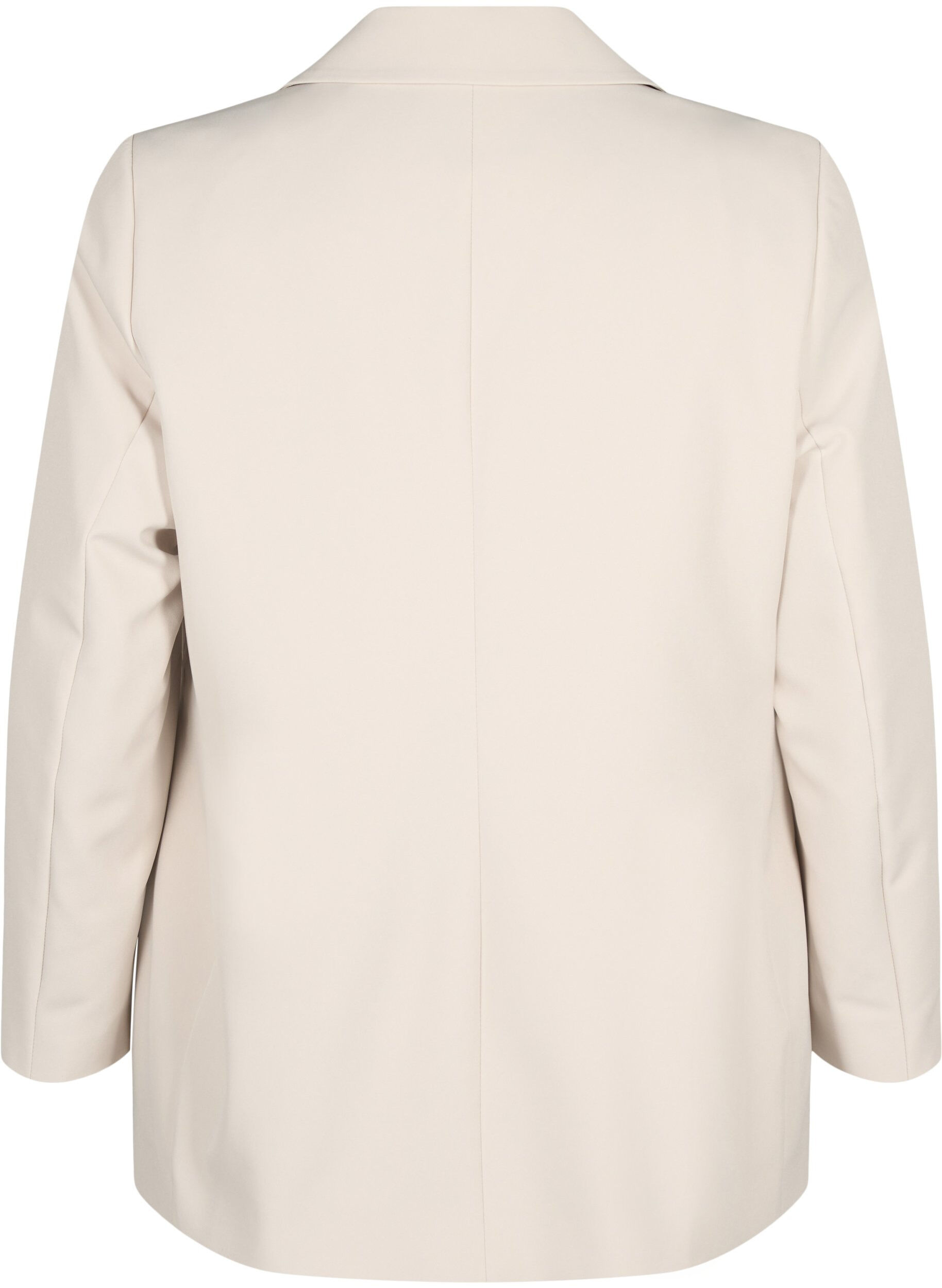 Zizzi Klassischer Blazer mit Knopfverschluss, Pumice Stone, Packshot image number 1
