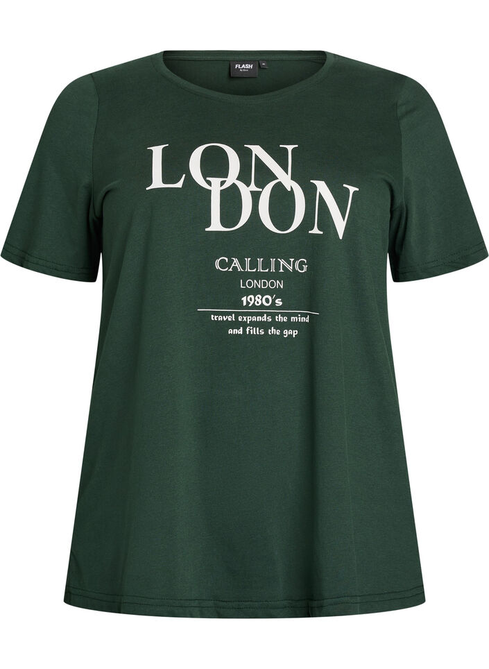 FLASH - T-Shirt mit Print, Grün, Packshot