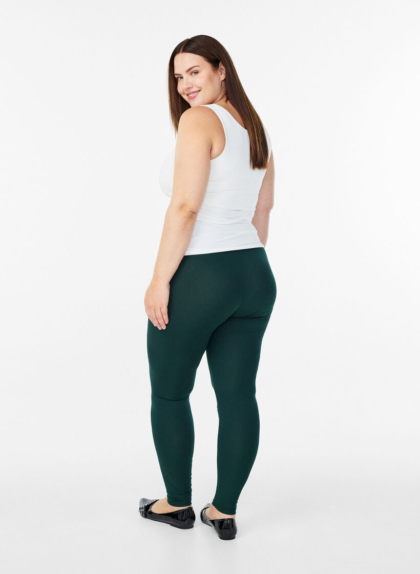 Basic-Leggings mit extra L&auml;nge, Gr&uuml;n, Model image number 2