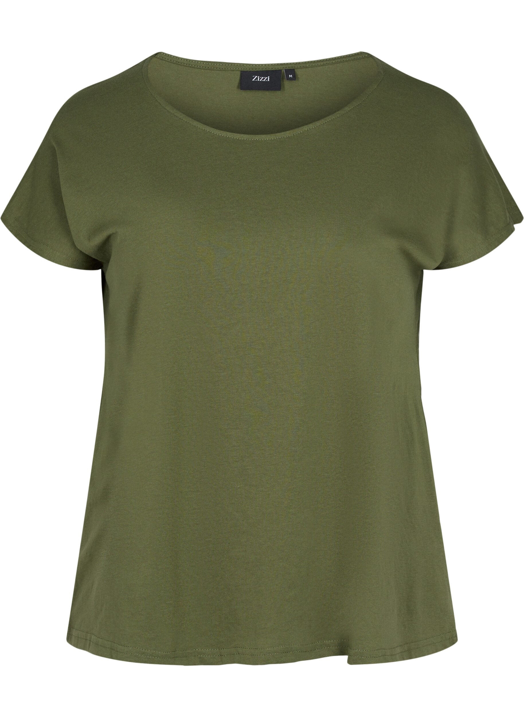 Zizzi T-shirt en m&eacute;lange coton, Ivy Green, Packshot image number 0
