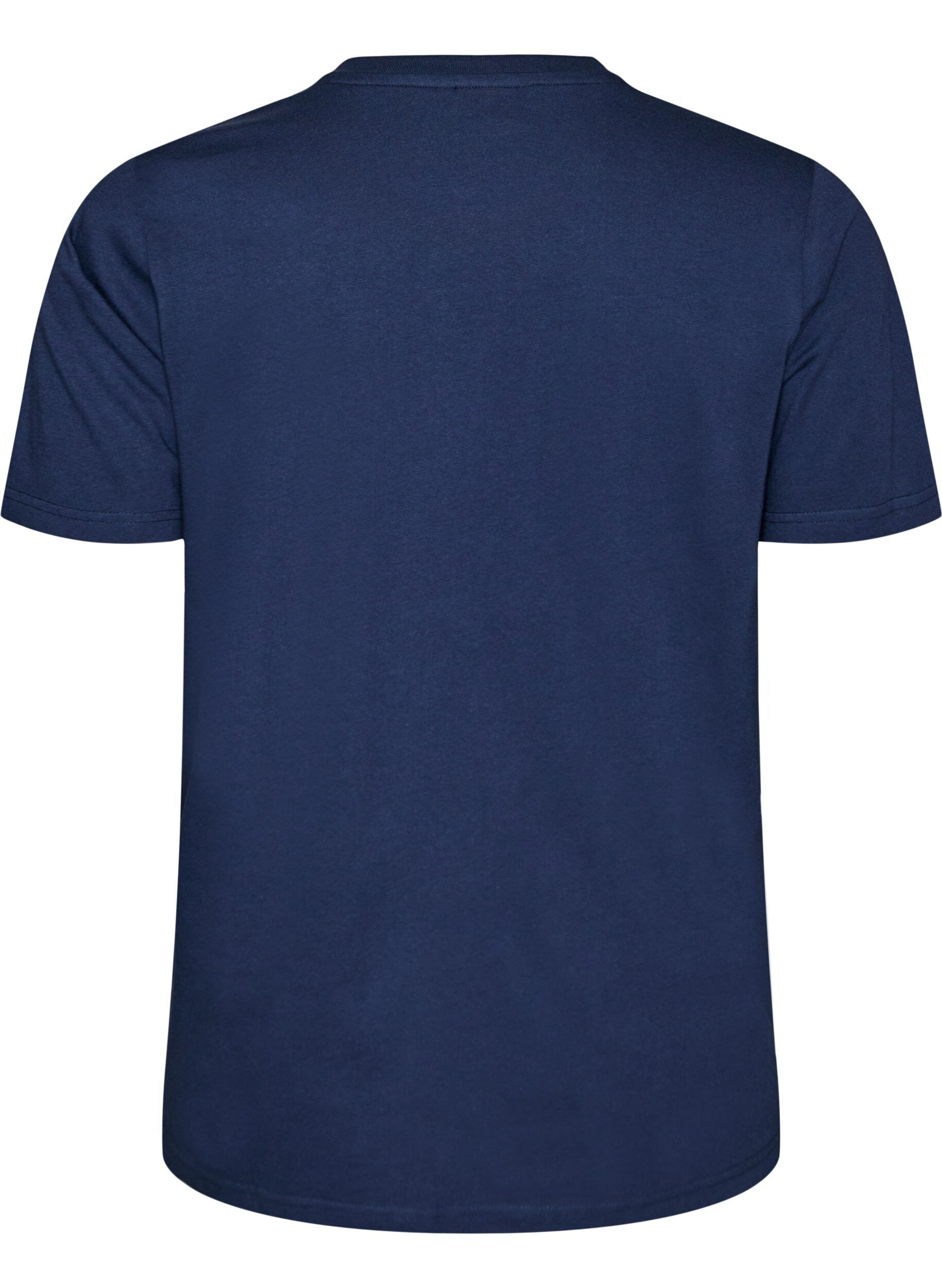 ZizziT-Shirt aus Bio-Baumwolle mit Lochstickerei, Blau, Packshot image number 1