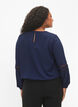  Langarm-Bluse mit Spitze, Navy Blazer, Model image number 1