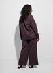 Pantalon de jogging taille haute avec coupe ample, Marron, Model image number 1