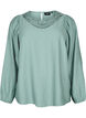 Bluse aus Viskose mit Häkeldetails, Chinois Green, Packshot image number 0