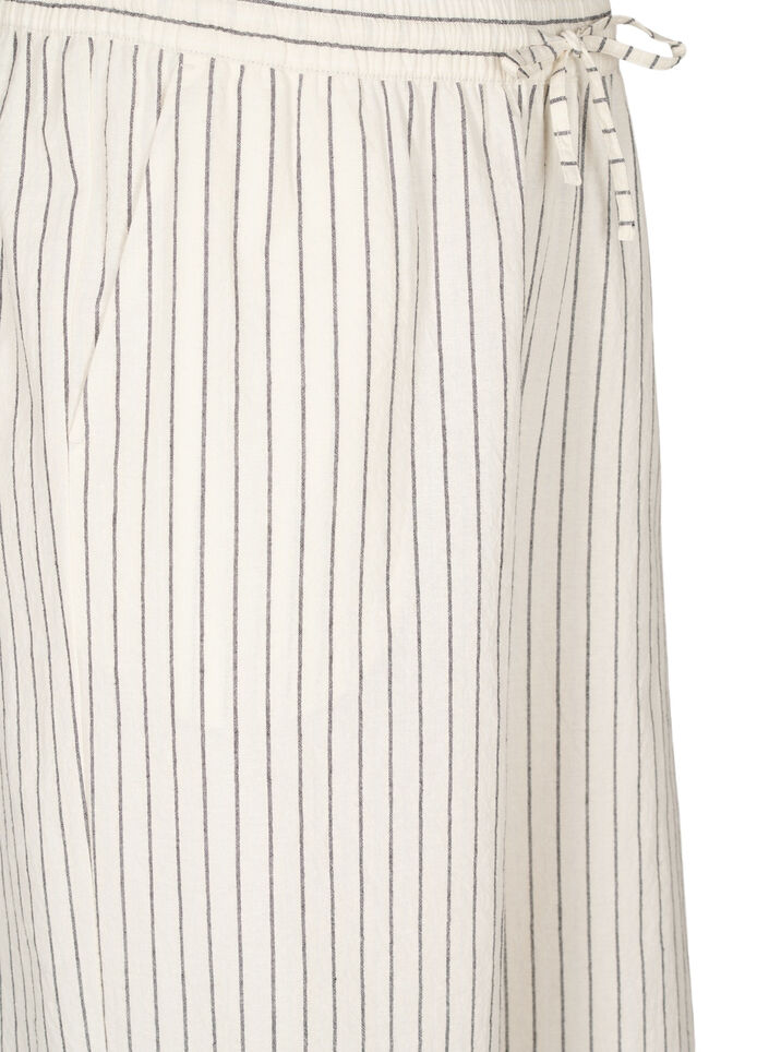 Pantalon ample avec taille haute et poches, Vanille, Packshot image number 2