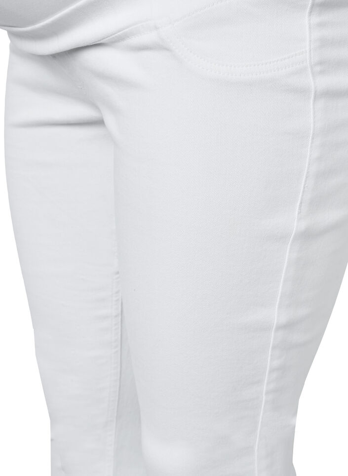 Schwangerschafts-Jeggings aus Baumwolle, White, Packshot image number 2