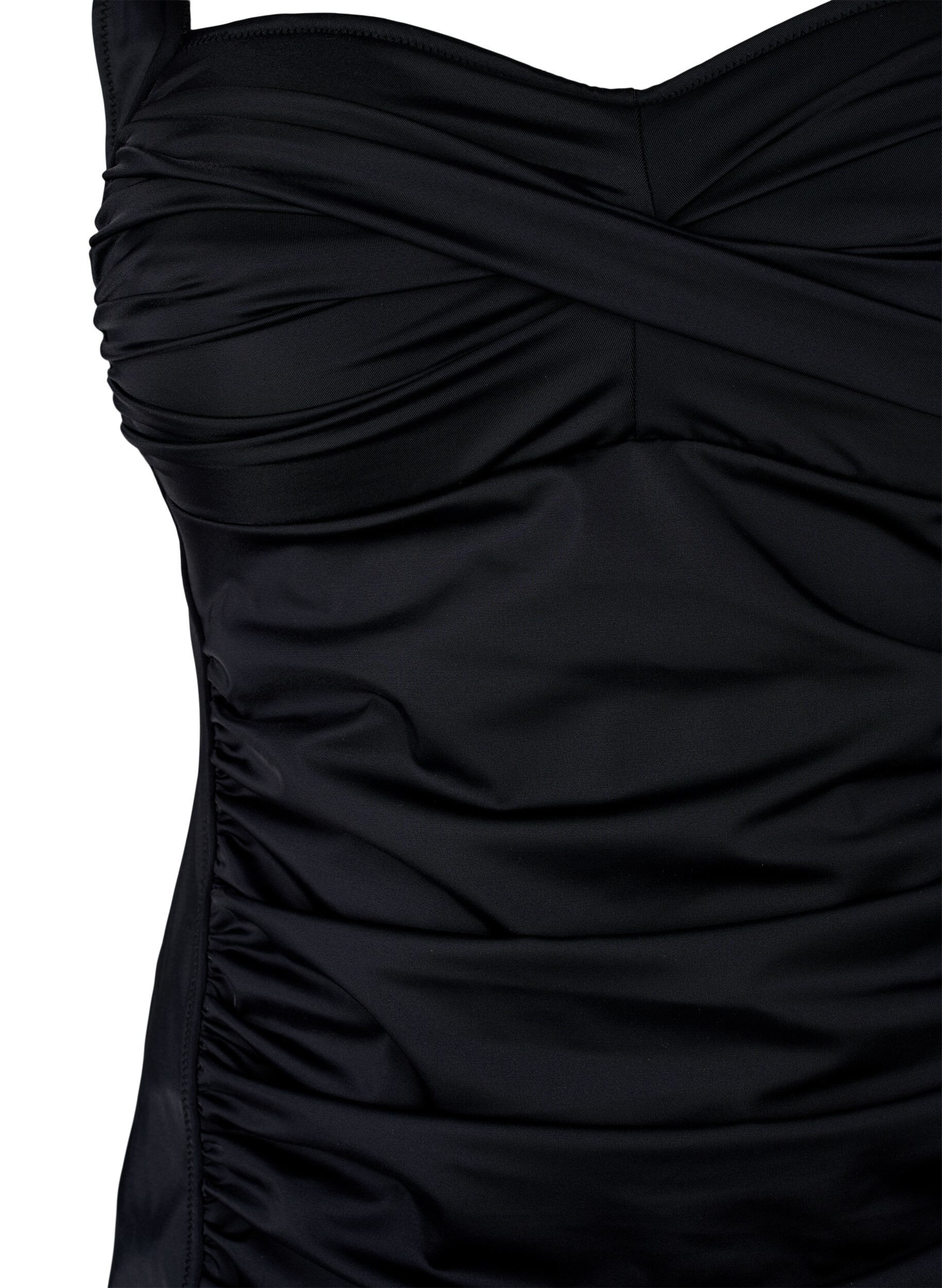 Zizzi Tankini drap&eacute;, Noir, Packshot image number 2