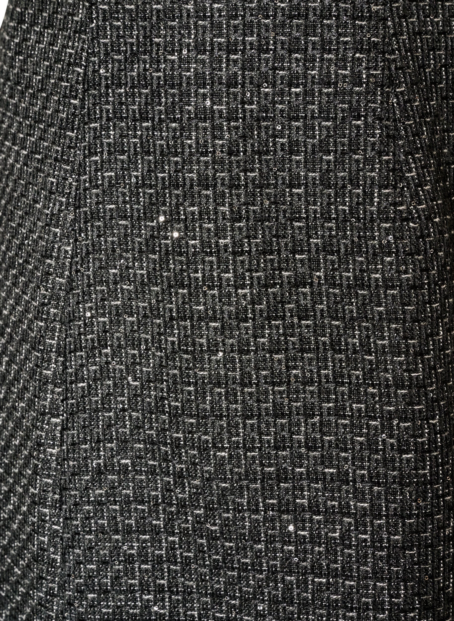 ZizziJupe courte en boucl&eacute; avec sequins, Noir, Packshot image number 2