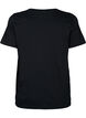 Baumwoll-T-Shirt mit Pailletten, Black W. Be free, Packshot image number 1
