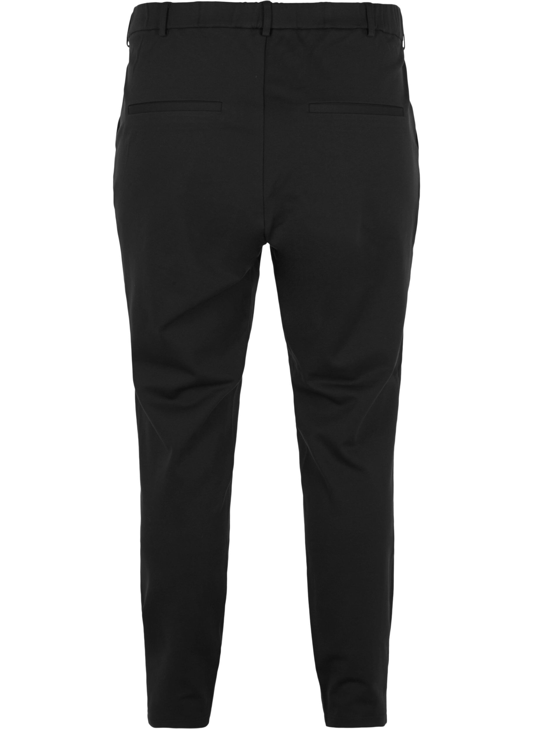 Zizzi Cropped Maddison Hose, Schwarz, Packshot image number 1