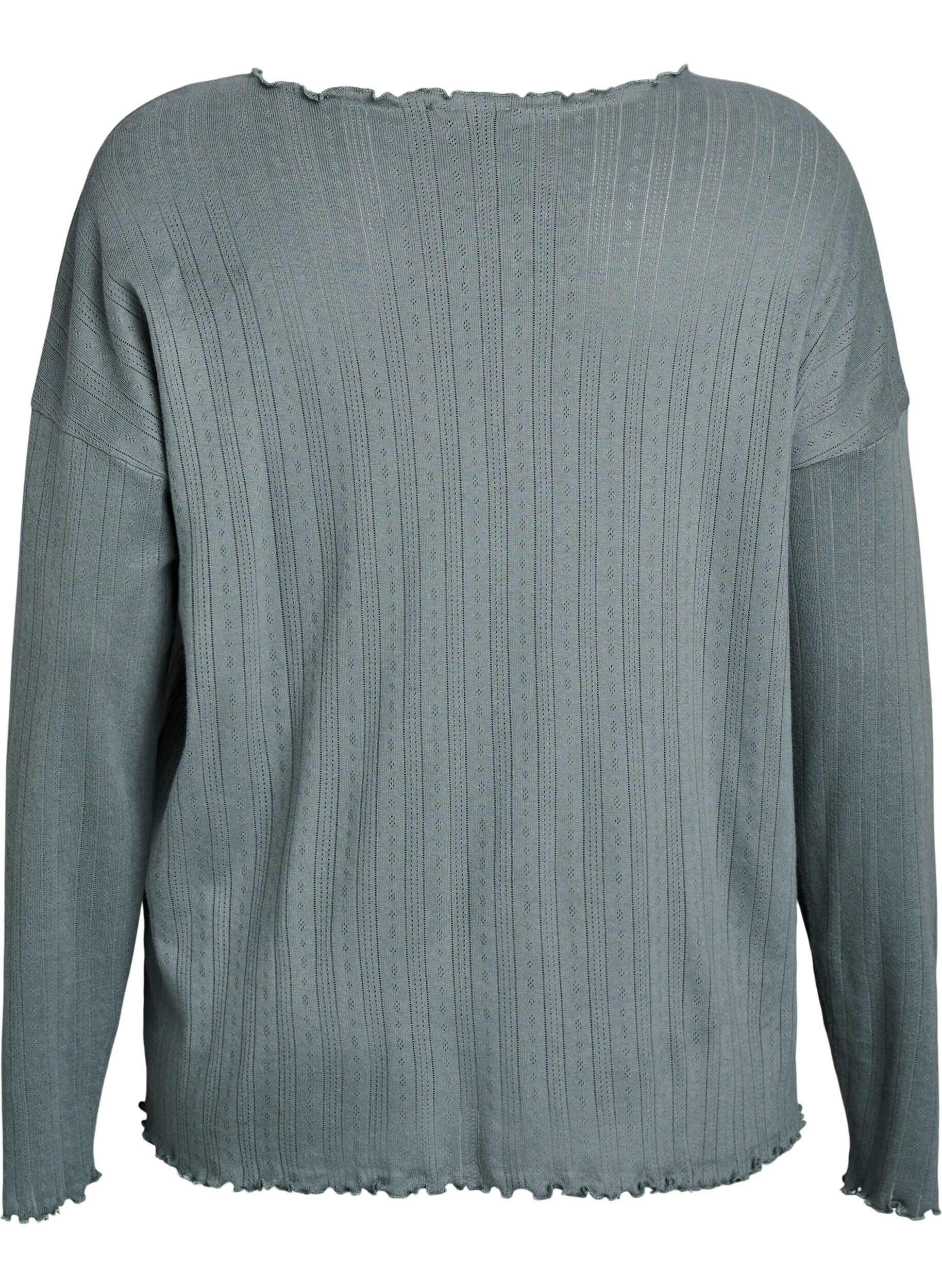 Zizzi Chemise de nuit en coton bio, Vert fonc&eacute;, Packshot image number 1