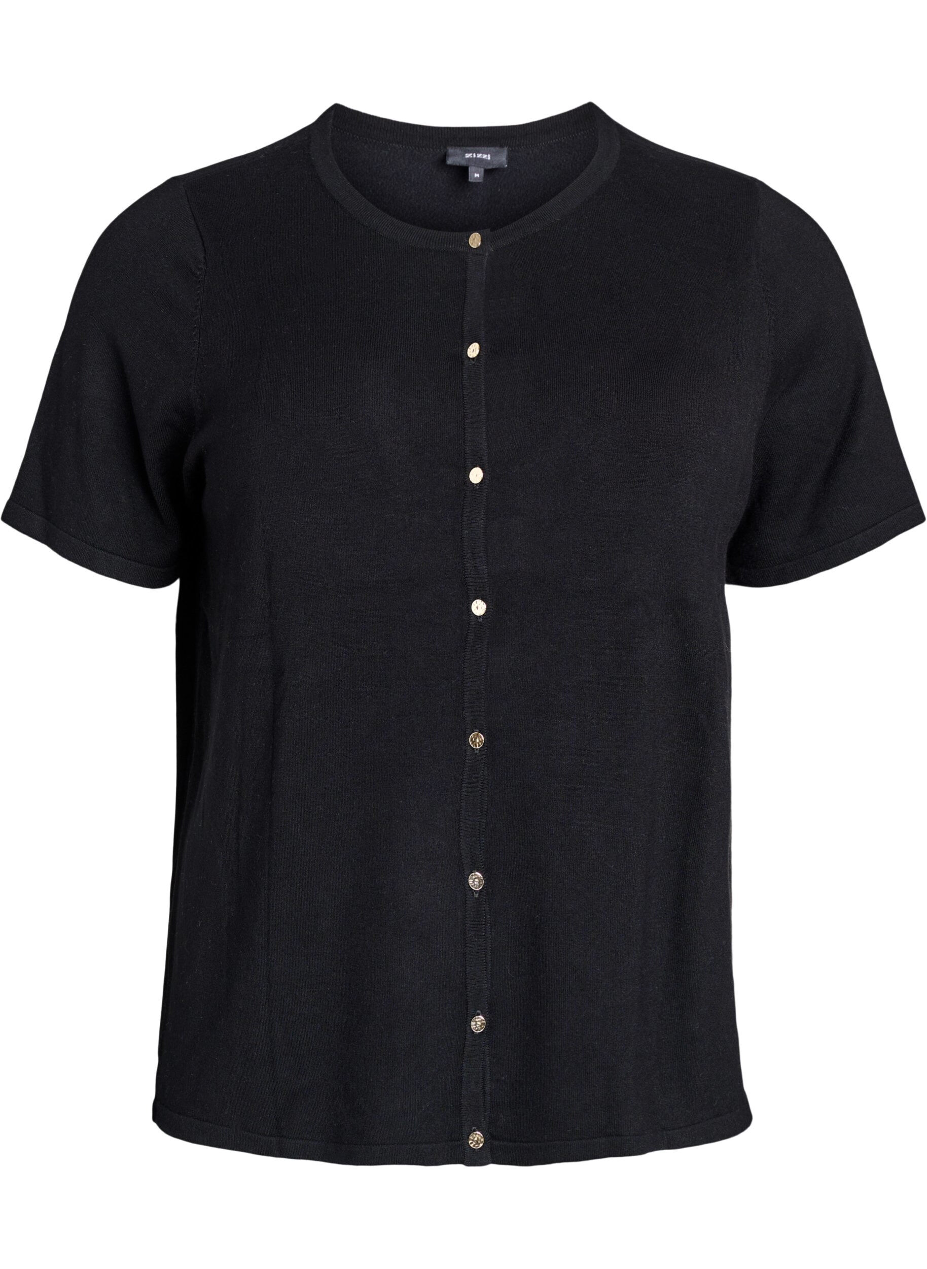 Kurz&auml;rmelige Strickjacke aus Viskose