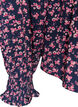 Bluse mit gesmoktem Oberteil und gebl&uuml;mtem Print, Blau, Packshot image number 3
