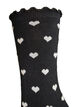 Chaussettes en coton avec des motifs, Noir, Packshot image number 2