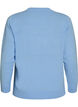 Blouse en maille avec motif de No&euml;l, Bleu Clair, Packshot image number 1
