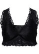 Soutien-gorge avec dentelle et rembourrage doux, Black, Packshot image number 0