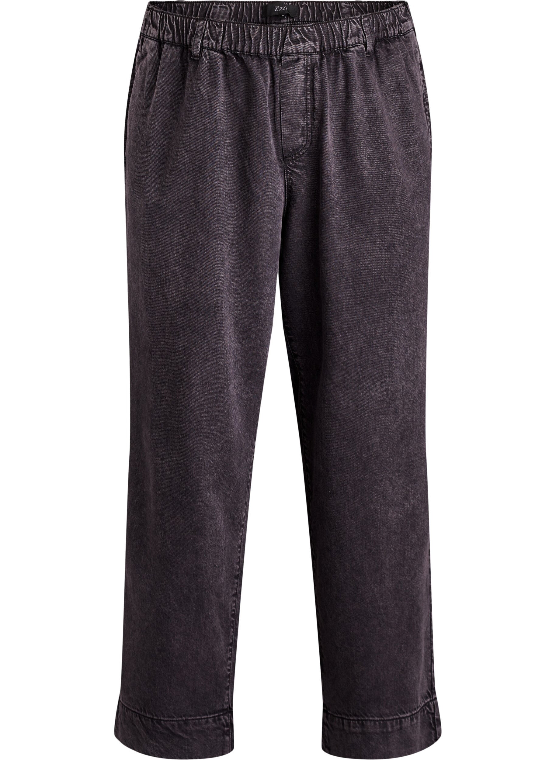 Jean large avec taille &eacute;lastiqu&eacute;e