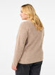 Pull à rayures et manches longues, Simply Taupe Mel., Model image number 1