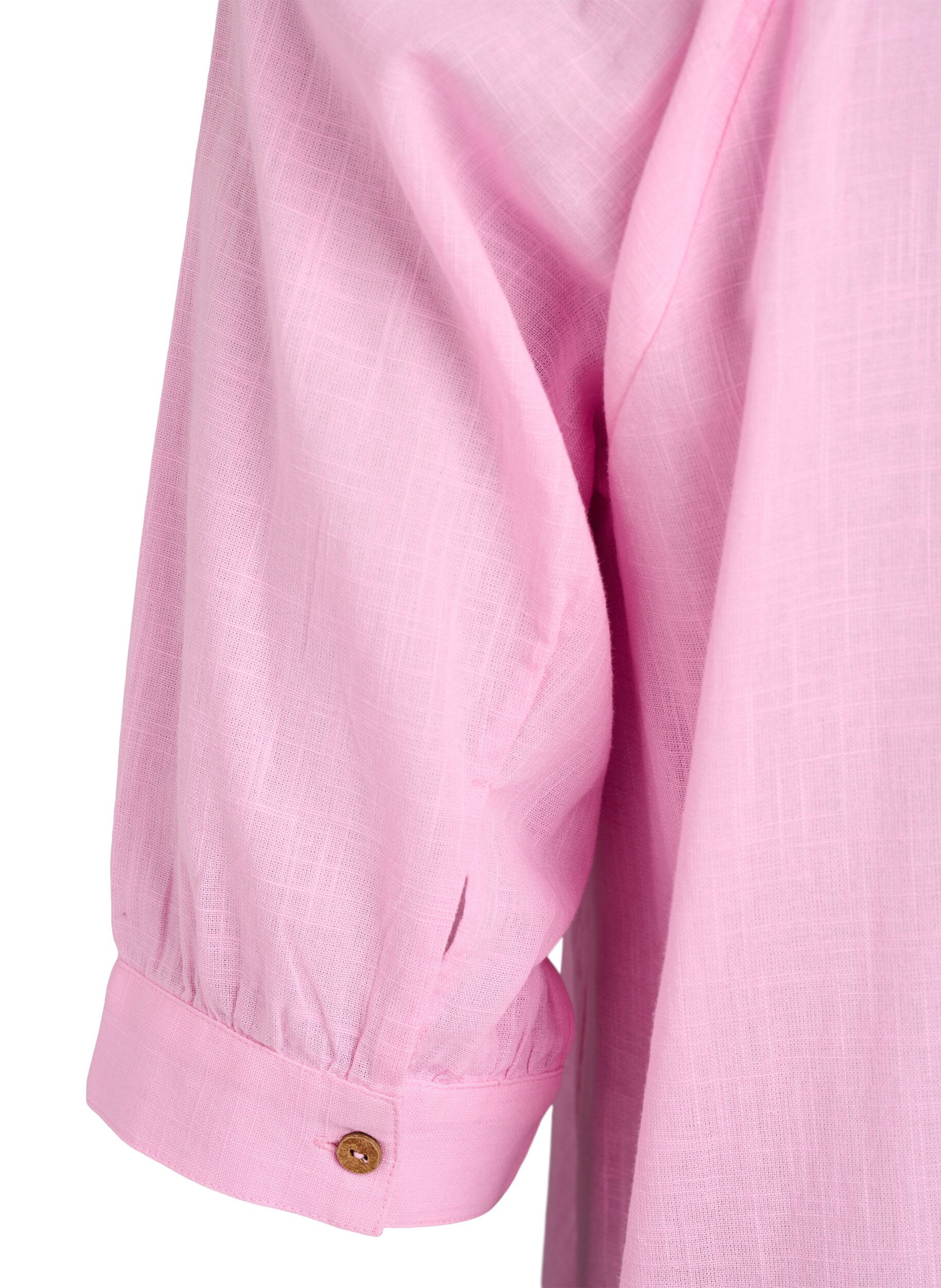 ZizziTunika aus Baumwolle mit V-Ausschnitt, Pink, Packshot image number 3