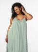 Robe d'&eacute;t&eacute; &agrave; rayures et &agrave; forme en A, Vert clair, Model image number 2