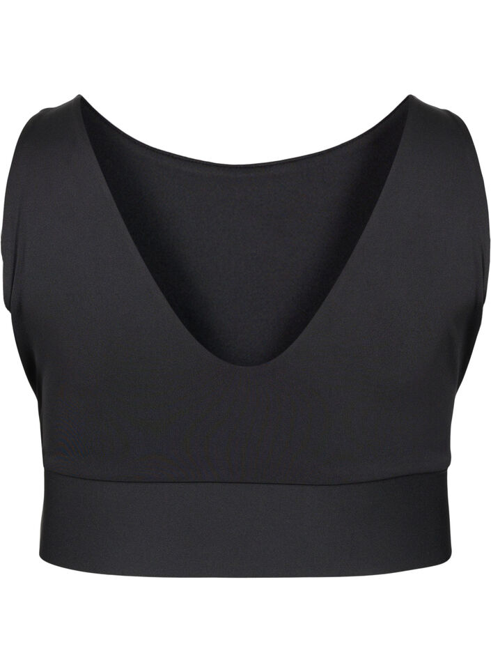 CORE, MID SUPPORT SPORTS BRA - Brassière de sport, Black, Packshot image number 1