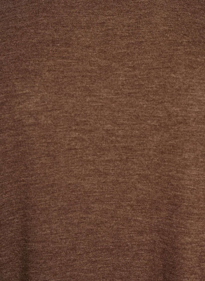 Bluse aus Jersey mit 3/4-&Auml;rmeln, Braun, Packshot image number 2