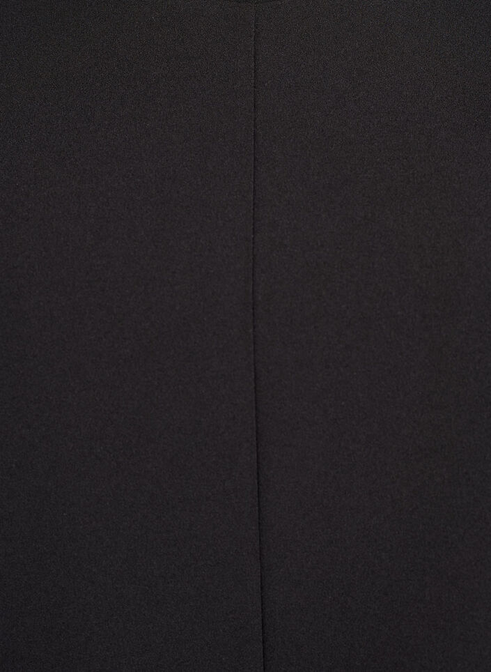 Blouse à manches courtes avec pinces de cintrage, Noir, Packshot image number 2