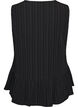 &Auml;rmellose Bluse mit Struktur und Bindeband, Schwarz, Packshot image number 1
