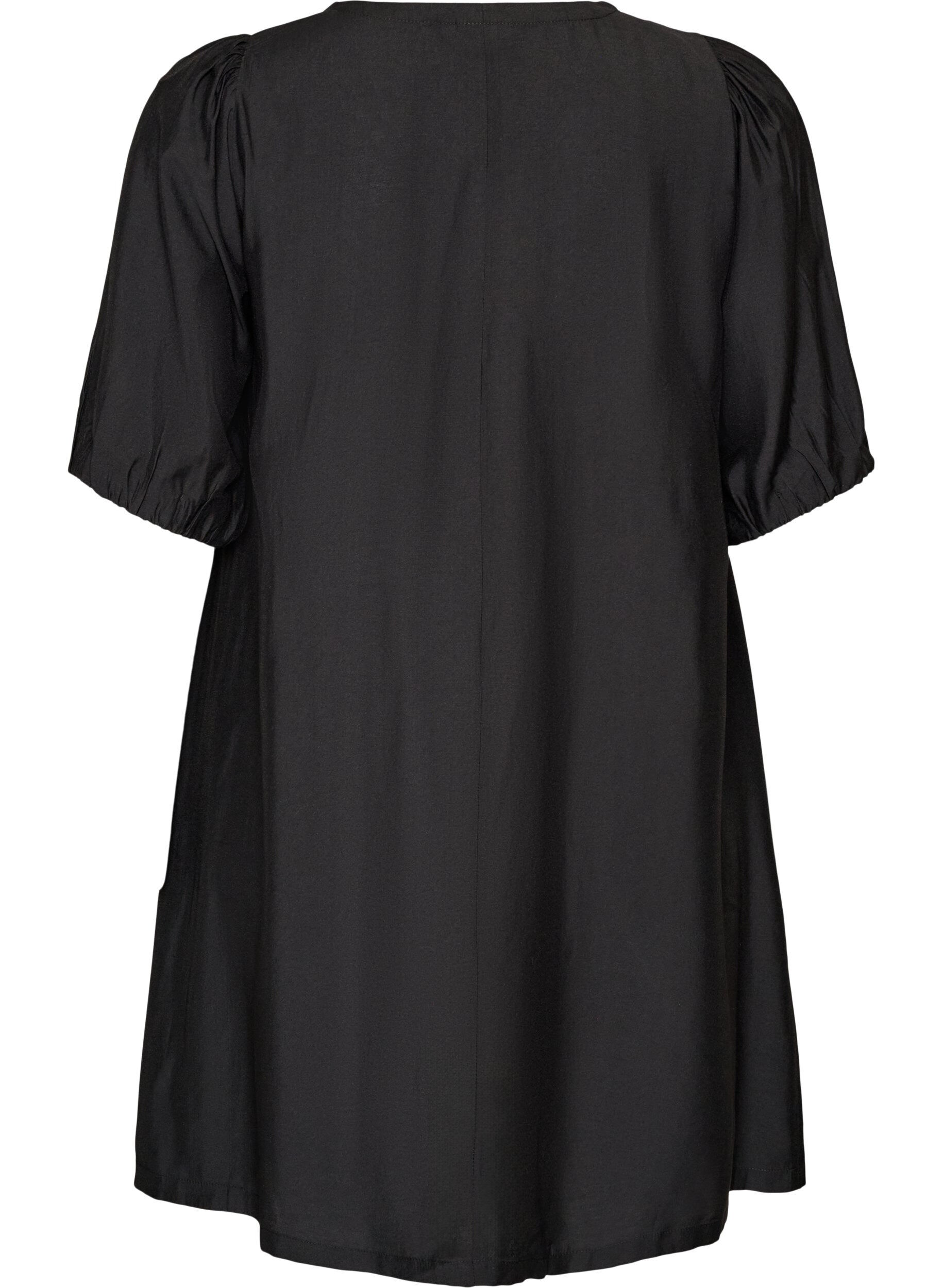 ZizziRobe courte coupe &eacute;vas&eacute;e avec col en V, Noir, Packshot image number 1