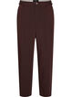 Weite Anzughose mit hoher Taille, Braun, Packshot image number 0