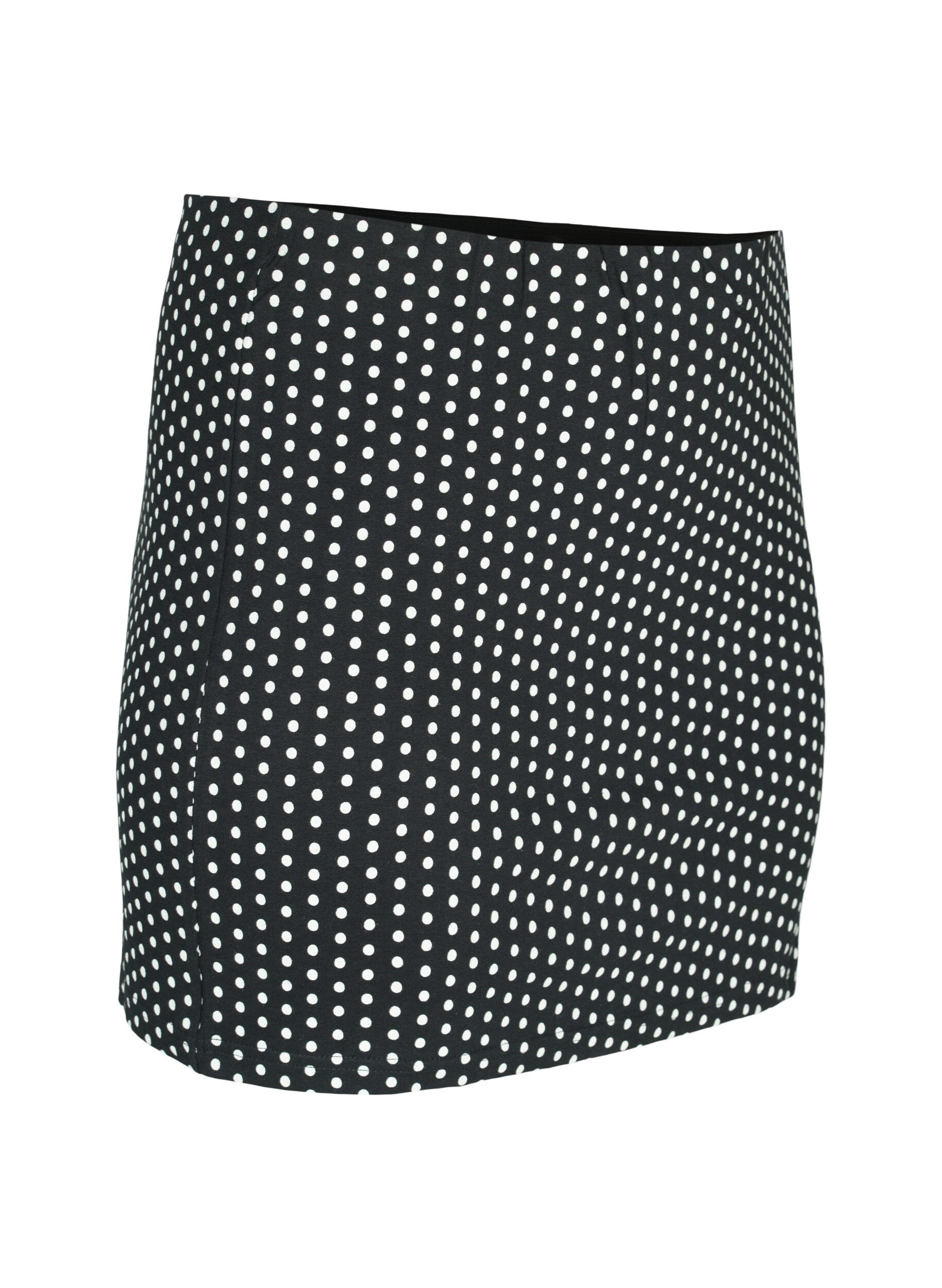 Zizzi Extension de tops 2-pack, Black/Black Dot, Packshot image number 3