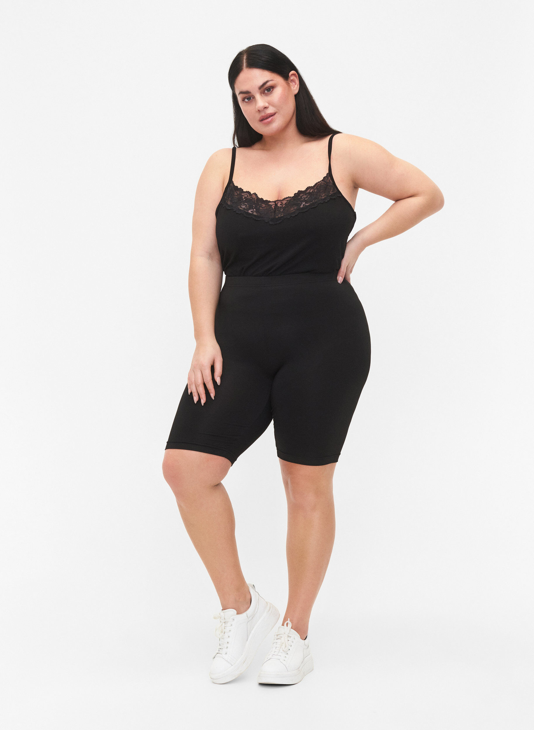 Zizzi Lot de 2 cyclistes, Noir, Model image number 1