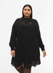 Robe en viscose avec ornements brod&eacute;s, Black, Model image number 0
