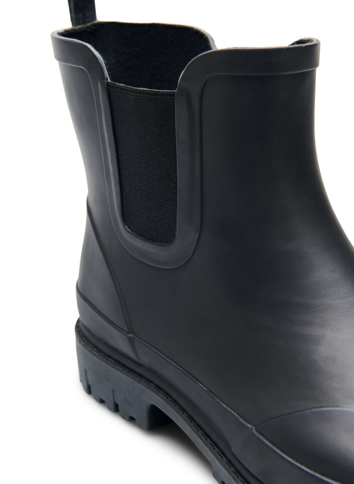 Kurze breite Passform Gummistiefel, Black, Packshot image number 3